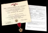 KOREAN WAR US ARMY LEGION OF MERIT AND PAPERWORK