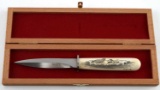 M.H. JONES WALRUS HANDLE CUSTOM KNIFE WITH BOX