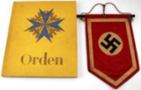 WWII THIRD REICH GERMAN ORDEN BOOK WALL HANGING