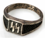 WWII GERMAN THIRD REICH SS WIKING DIV SILVER RING