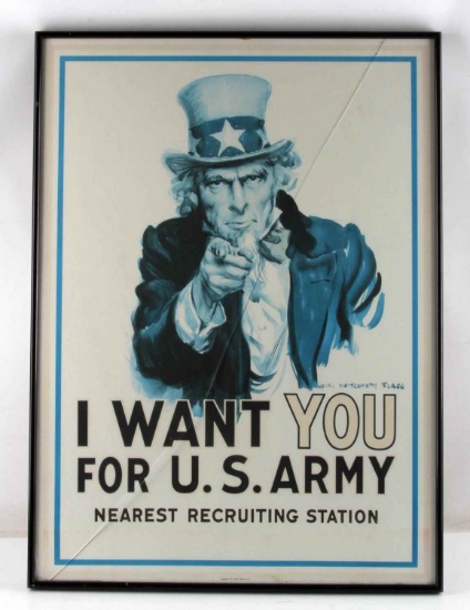 I WANT YOU FOR US ARMY GAVIN MARTIN FRAMED PRINT