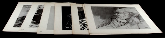 KRAMER DESIGNS 1967 MID CENTURY ART PRINTS LOT