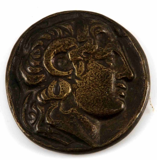 ALEXANDER THE GREAT BRONZE MEDALLION