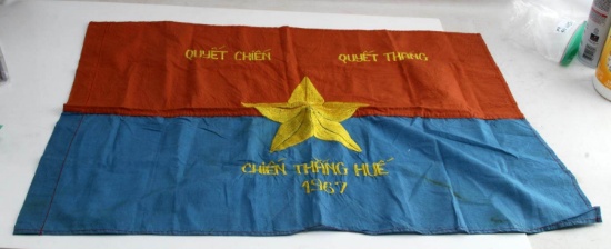 VIETNAM WAR ERA VIET CONG VC COMBAT BATTLE FLAG