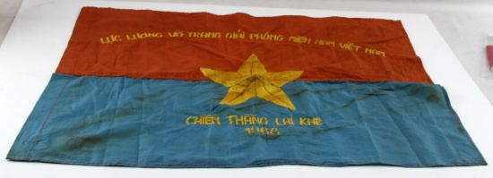 VIETNAM ERA VIET CONG VG COMBAT BATTLE FLAG