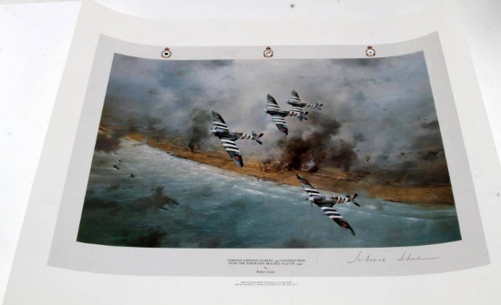 AVIATION PRINT CANADIAN WING OVER NORMANDY TAYLOR