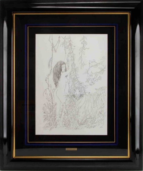 ORIGINAL CHRISTAIN LASSEN ENCHANTED JUNGLE SKETCH