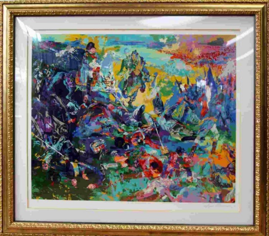 LEROY NEIMAN WATERLOO SERIGRAPH SIGNED FRAMED