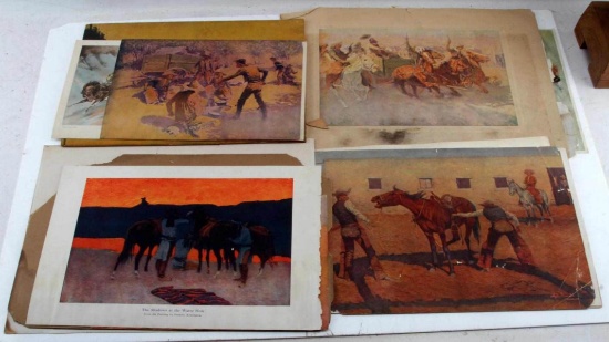 21 1900S FRONTIER PRINTS FREDRICK REMINGTON & MORE