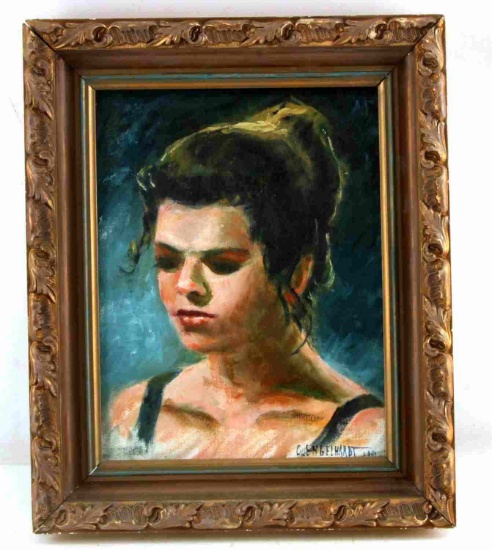 REALIST OIL PAINTING PORTRAIT OF YOUNG WOMAN