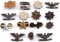WWII US ASSORTED RANK INSIGNIA BADGE LOT OF 14