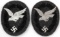 PAIR OF GERMAN WWII OFFICERS LUFTWAFFE PATCHES