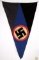 RARE HITLER YOUTH WWII SS BLUE PENNANT FLAG