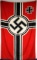 WWII GERMAN KRIEGSMARINE 60X100 INCH NAVAL FLAG