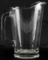 ADOLF HITLER INITIALS ETCHED GLASS PITCHER 9 INCH