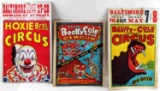 LOT OF VINTAGE CIRCUS POSTERS BEATTY COLE & HOXIE