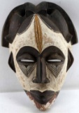 EARLY 20TH CENTURY AFRICAN PAINTED WOODEN MASK