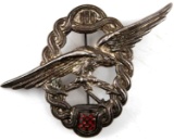 WWII INDEPENDENT CROATIA  AIR FORCE OBSERVER BADGE