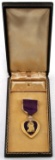 WWII US ARMY 1945 CASED NAMED PURPLE HEART
