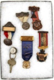 FRATERNAL MEDAL LOT WITH USAF KEY 6 PIECE TOTAL
