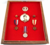 WWII ENGLAND QUEENS OWN CAMERON HIGHLANDERS MEDALS