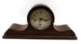 NEW HAVEN CLOCK CO SILENT WOODEN MANTLE CLOCK