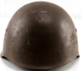 WWII ITALIAN STEEL HELMET WITH LINER AND CHINSTRAP