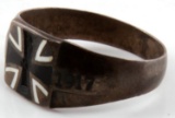 1914 1917 IRON CROSS 800 SILVER RING SIZE 10