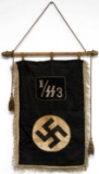WWII GERMAN SS STANDERTE DER FUHRER BANNER
