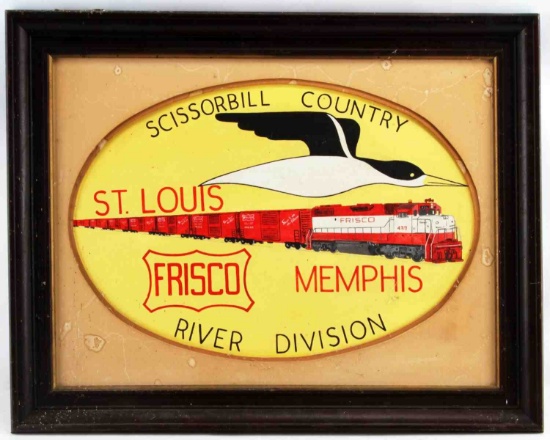 VINTAGE FRISCO RAILROAD RIVER DIVISION PAINTING