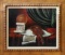 RUSSIAN SCHOOL STILL LIFE TROMPE LOEIL PAINTING