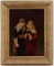 OIL ON BOARD PAINTING OF YOUNG BOY AND GIRL W BIRD