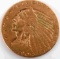 1909 GOLD $2.50 QUARTER EAGLE INDIAN GOLD COIN XF