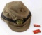 WWII JAPANESE MARINE OFFICERS CAP WITH COLLAR TABS