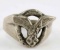 WWII GERMAN LUFTWAFFE PILOTS SILVER RING