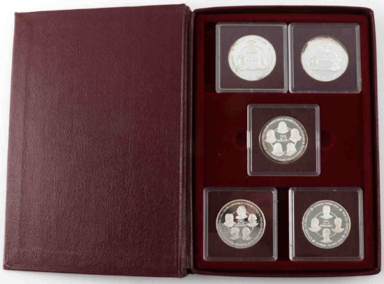 CAYMAN ISLANDS SILVER KINGS COLLECTION 1980 COINS