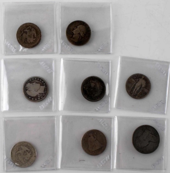 US QUARTER TYPE SET 1825 CAPPED BUST SEATED & MORE