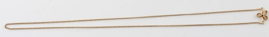 GOLD JABEL CHAIN NECKLACE OPEN BOW CLASP