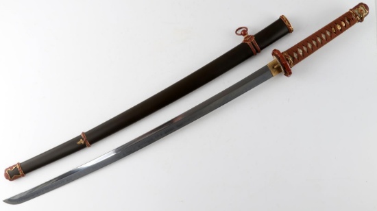 WWII IMPERIAL JAPANESE SHIN GUNTO OFFICER SWORD