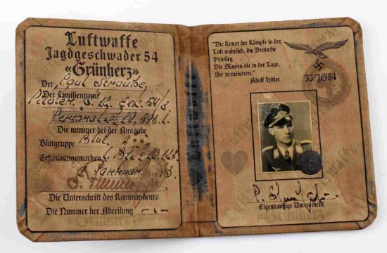 WWII THIRD REICH GERMAN LUFTWAFFE ID BOOKLET