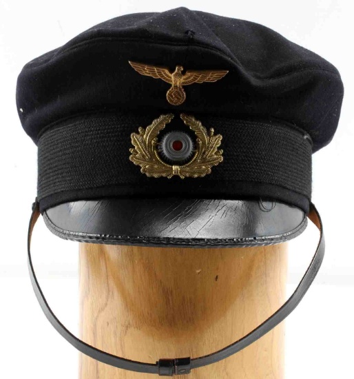 WWII GERMAN THIRD REICH KRIEGSMARINE NCO VISOR CAP