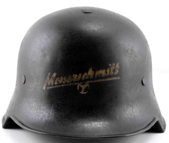 WWII GERMAN MESSERSCHMITT FACTORY GUARD HELMET