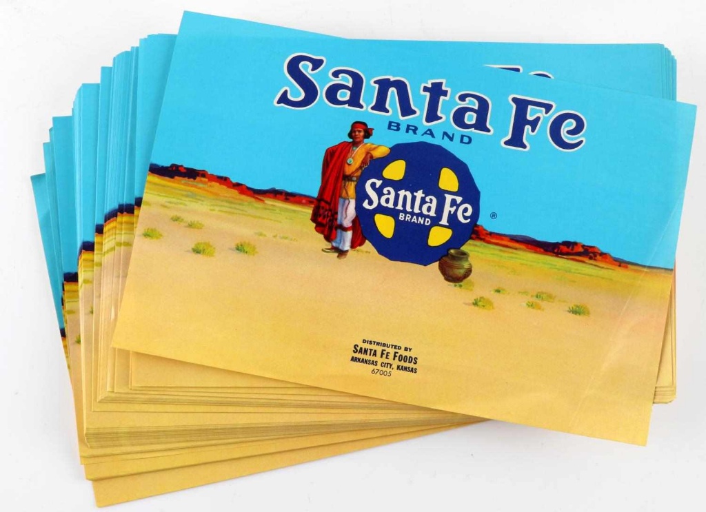 OVER 150 SANTE FE BRAND 1960'S CRATE LABEL