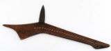 SIOUX PLAINS INDIAN TACK HANDLE GUNSTOCK WAR CLUB