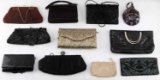 LOT OF 11 EVENING PURSES CROWN LEWIS W ACCESSORIES