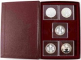 CAYMAN ISLANDS SILVER KINGS COLLECTION 1980 COINS