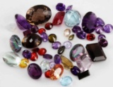 MIXED GEMSTONE LOT 508 TCW AMETHYST QUARTZ MORE