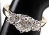 .86 TCW DIAMOND ENGAGEMENT RING 14K TOLKOWSKY