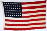 WWII US AMERICAN 48 STAR MILITARY BANNER FLAG