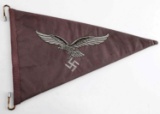 WWII GERMAN 3RD REICH LUFTWAFFE STAFF CAR PENNANT